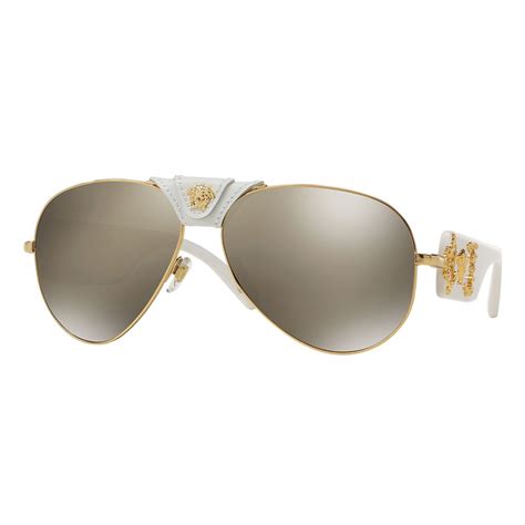 versus by versace sunglasses|Versace sunglasses white and gold.